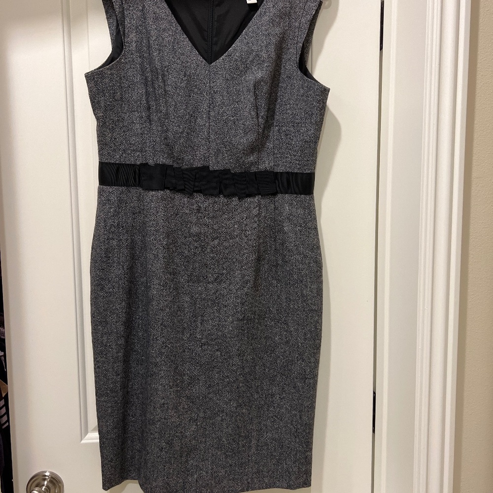 Gray tweed dress